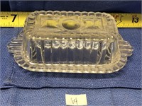 Small Glass Butter Dish