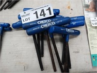 Chesco 5/16 T Handle Hex Key, 9 Units