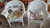 To weight wicker chairs with cushions