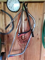 Two saws extension cord and pruner