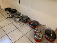 VERY LARGE LOT OF COOKWARE MIXED BRANDS NICE LOT