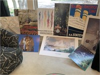 LARGE LOT OF TRAVEL POSTERS ETC