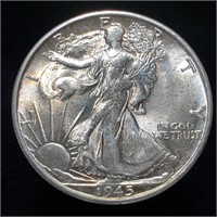 1945-S Walking Liberty Half Dollar - UNC Stunner!