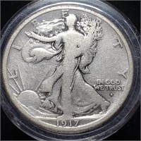 1917-S Obverse Walking Liberty Half Dollar