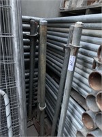 7 Galvanised Steel Fence Posts