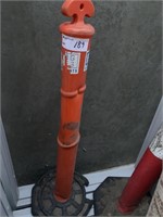 16 Plastic Safety Bollards & 23 Rubber Bases