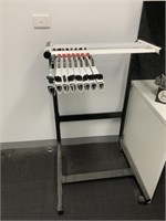 Mobile Plan Filing Stand with Holding Bars