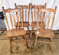 set 4 arrow back chairs