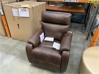 Atlantis Brown Leather Reclinable Chair