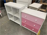 5 Assorted Storage Chests and Tables