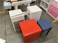 5 Assorted Side Tables & Trestle