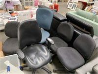 5 Assorted Swivel Base Office Chairs