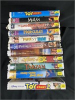 Childrens VHS tapes-Disney, MGM, WB