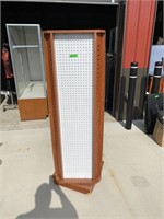 5ft Pegboard Display--Spins & Rolls