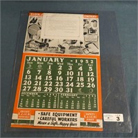 E.J. & E. RY. Railway Co. 1952 Calendar