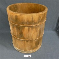 16" Tall Wooden Bucket / Measure