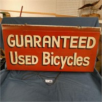 Doubled Sided Light up Sign - 'Used Bicycles'