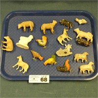 Various Chalk, Plastic & Composite Animals