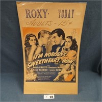 Roxy ' I'm Nobody's Sweetheart Now' Poster