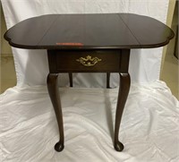 End Table - Drop leaf Round Edge with Drawer