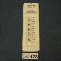 Denver National Bank Thermometer