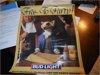 1987 SPUDS MACKENZIE FREE TO PARTY POSTER