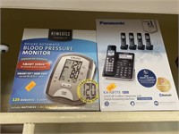 Phones and blood pressure monitor