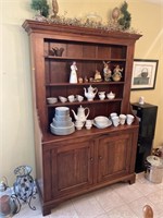 amish style solid Oak hutch