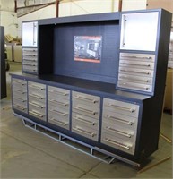 TMG Industrial 10FT 20-Drawer Work Bench Cabinet