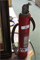 Vintage Fire Extinguisher & Picture