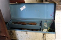 Metal Rolling Cabinet & Metal Tool Box w/Contents