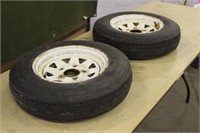Nanco 5.30-12 Trailer Tires on 5-Bolt Rim