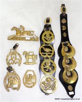 Vintage Collection of Horse Martingales/ Brasses
