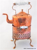 English Copper Kettle & Warming Stand