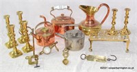 Antique Collection of Copper and Brass Items