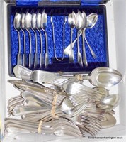 Collection of Silver Plated Flat Ware
