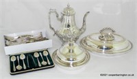 Antique Silver Plate Collection