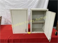 2 METAL WALL MOUNT CABINETS