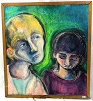 Edvard Munch School Abstract Art Portrait
