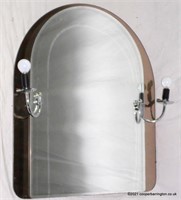 Art Deco Style Bathroom Mirror with Lights