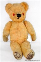 Vintage Golden Mohair Jointed Teddy Bear.