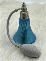 VINTAGE Fenton Blue Glass Perfume Bottle/