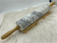 Artland Marble Rolling Pin with Wood Stand