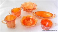 Marigold Lustre Carnival Glass Collection