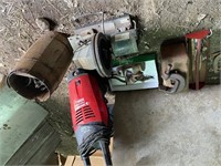 Pressure Washer, Antique Grinders, Tool Boxes,