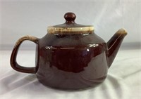 McCoy brown drip tea pot