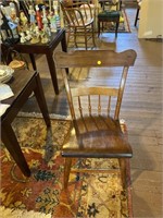 Antique Saddle Seat Side Chair
