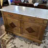 Vintage Marble Top Chest
