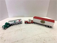 2 Ertl Semi Truck Banks, Conoco Oil, Hwi, No Boxes