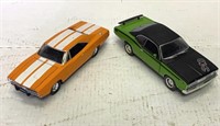2 Cars, Ertl 1969 Dodge Charger, 1971 Plymouth Dus